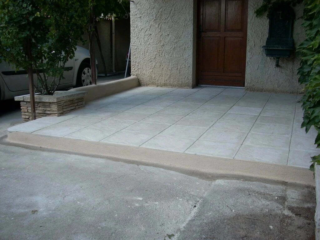 Installation de dallages